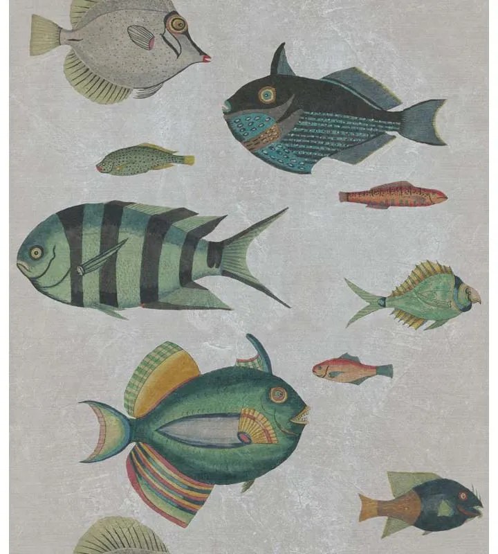 MINDTHEGAP Poissons Grey - tapeta