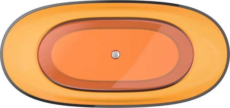 Mexen Pure, voľne stojaca vaňa 170 x 80 cm, oranžová, 58071708006