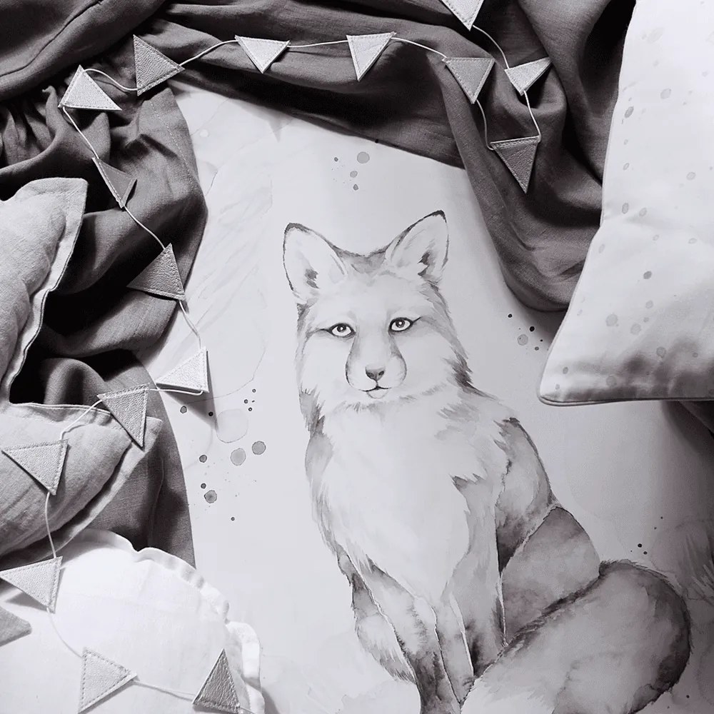 Plagát líška 18x24cm