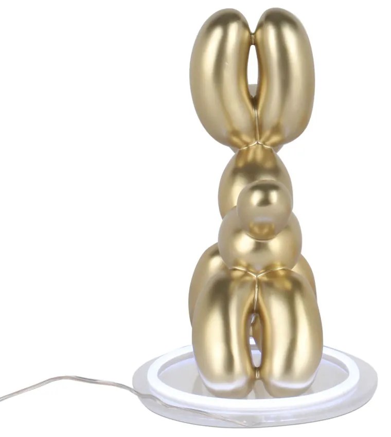 Dizajn LED lampa DOG POP ART gold