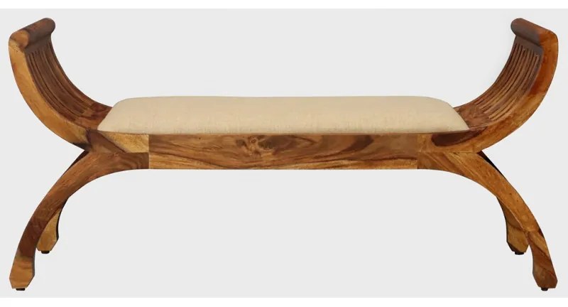 Kreslo Senátne 120x60x40 indický masív palisander Natural