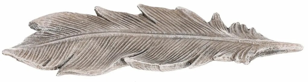 Pietna dekorácia Pierko z anjelských krídiel, polyresin, 16 x 6 x 2 cm