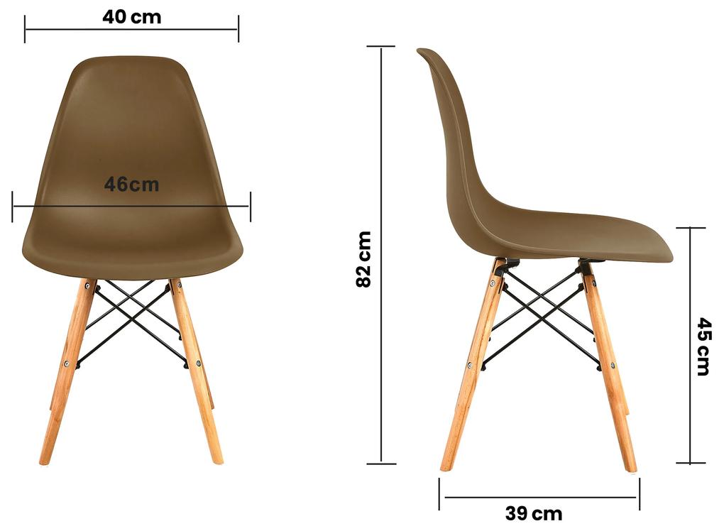 Jedálenská stolička AGA MRWCH-1Brown - hnedá