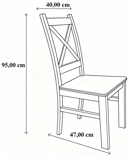 Jedálenská stolička NATE dub sonoma
