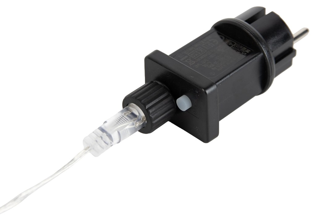 Sada 3 vianočných reflektorov biely jeleň vrátane LED s časovačom IP44 - Shika