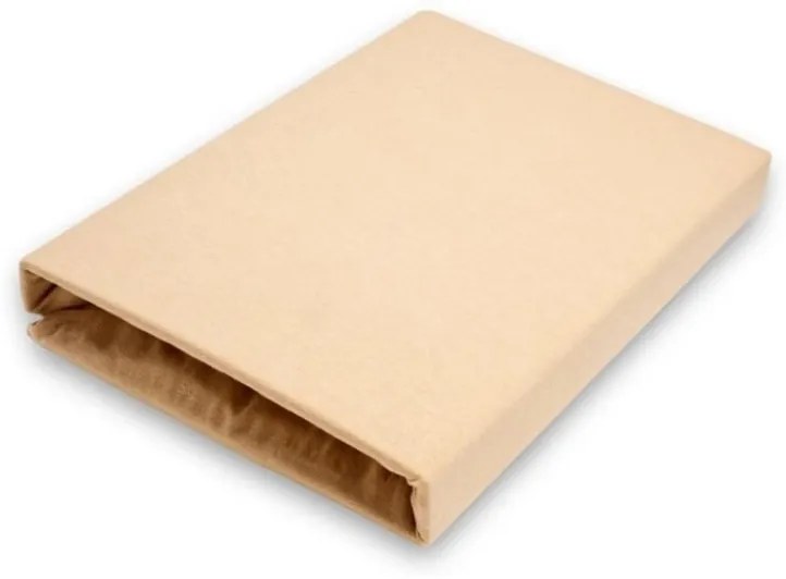 Jersey prestieradlo EXCLUSIVE svetlo béžové 60x120 cm
