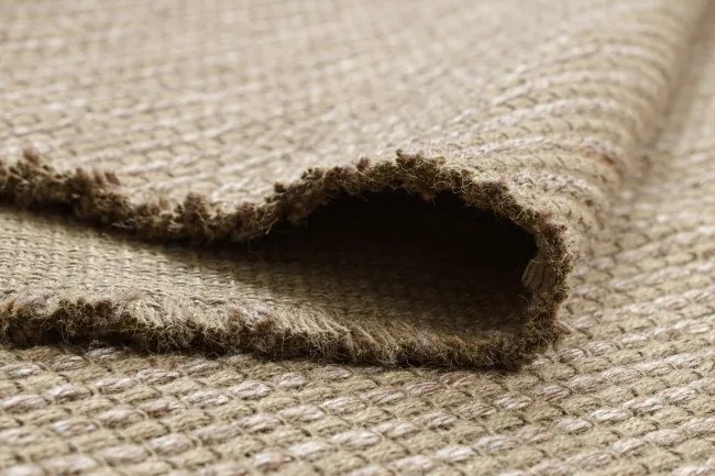 Koberec JUTE 3652 so strapcami, sivý / béžový