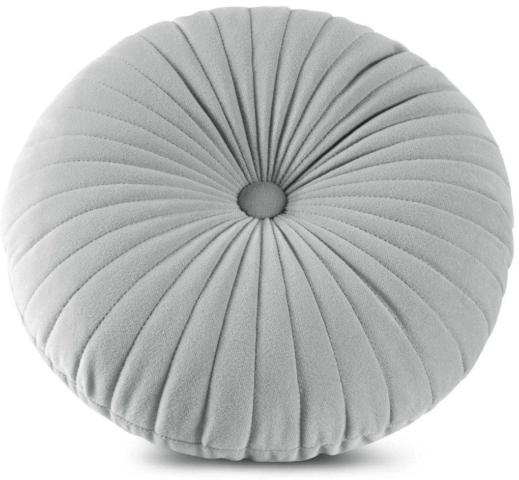 DEKORAČNÝ VANKÚŠ VELVET68 (FI) 40 CM STRIEBORNÁ