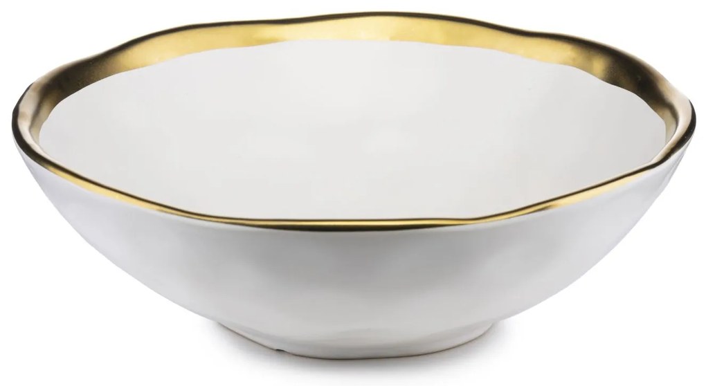 Keramická súprava tanierov Lissa White Gold 8ks