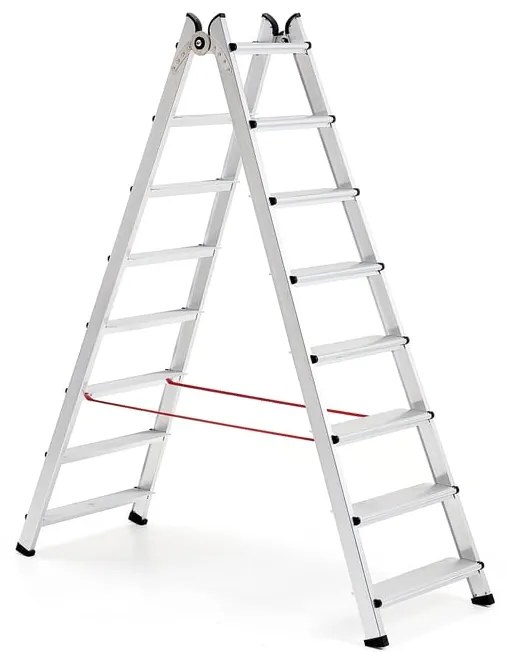 Skladacie schodíky BRINK, 8 priečok, výška 1870 mm