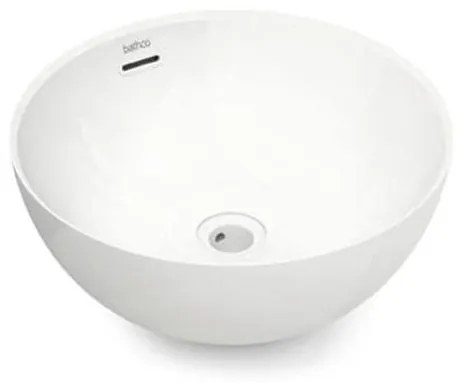 Bathco 4131 - Umývadlo na dosku BARI Ø 37 cm, porcelán/biela