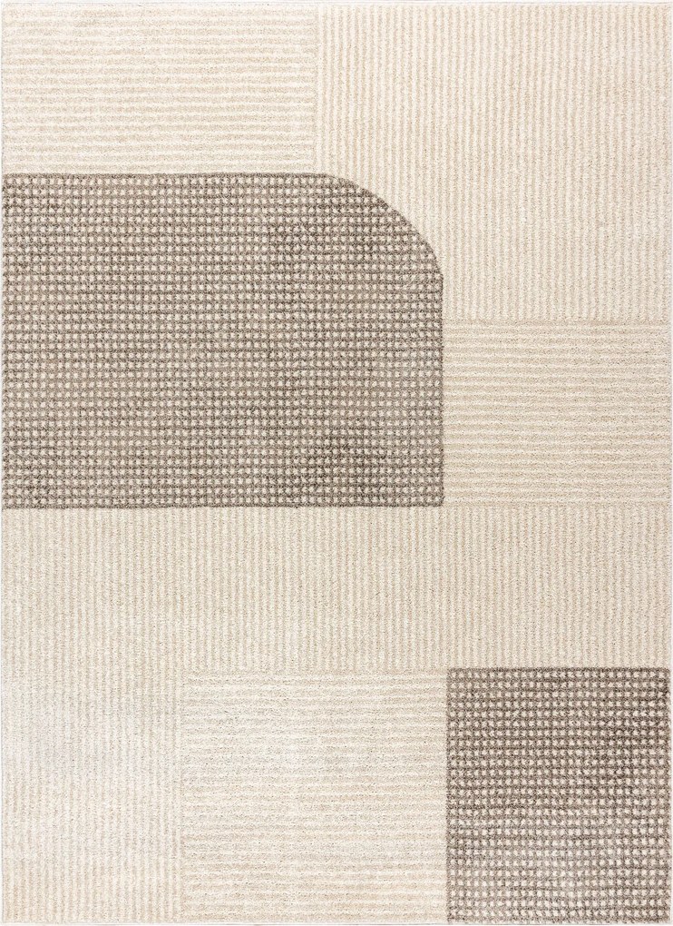 Dywany Łuszczów, Kusový koberec Fusion 0805 cream/beige, 160x220, béžová, kancelária