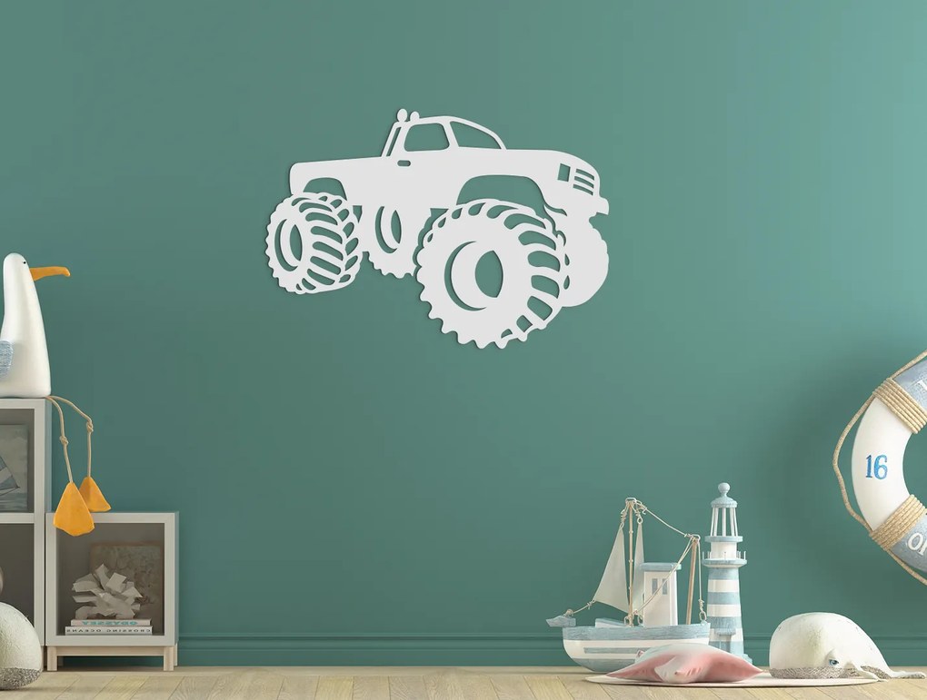 drevko Detská nálepka Terénne auto Rozmer obrazu: 31 x 44,5 cm, Farba dekorácie: Čierna