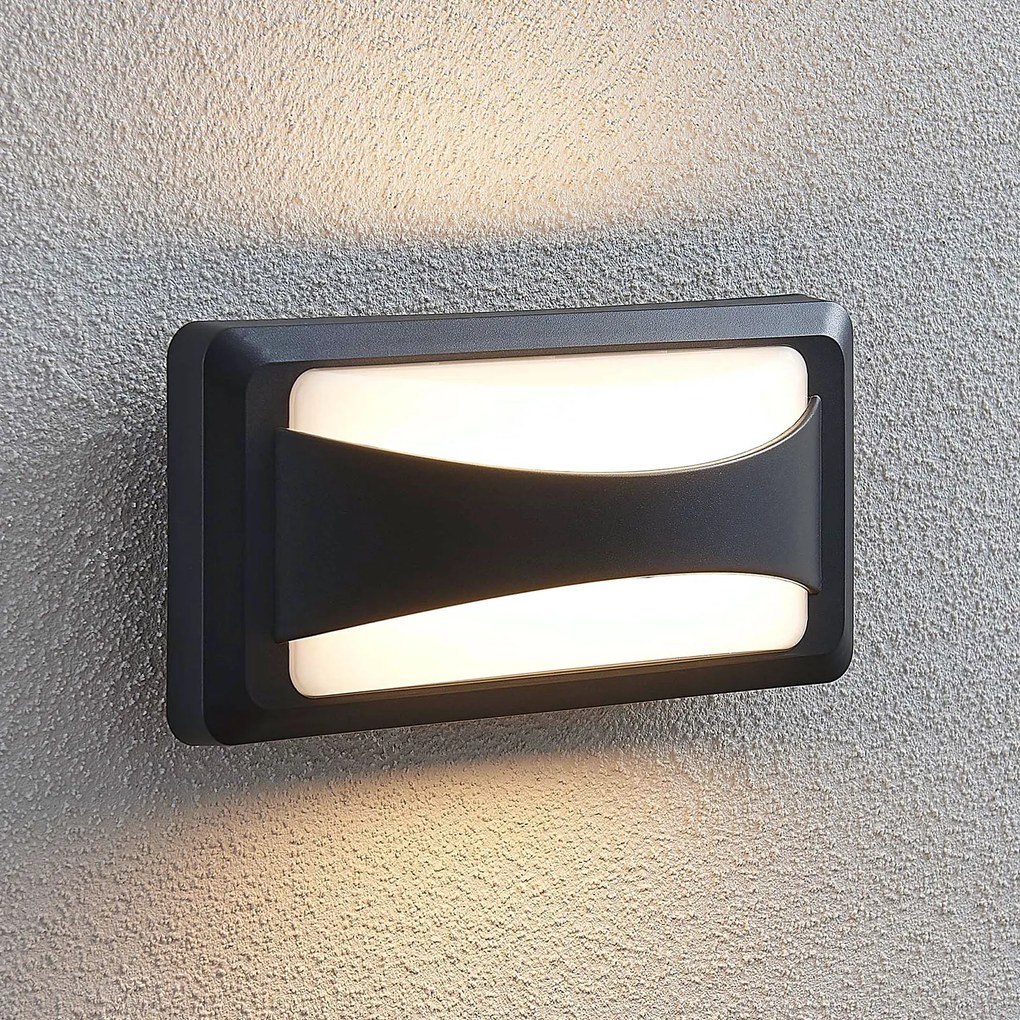 Vonkajšie nástenné LED svietidlo Iskia úzke pruhy