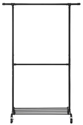 Mobilný stojanový vešiak LINEA čierny