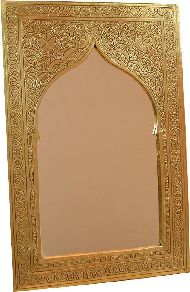 Mosazné zrcadlo "Khalil" 26 x 18 cm