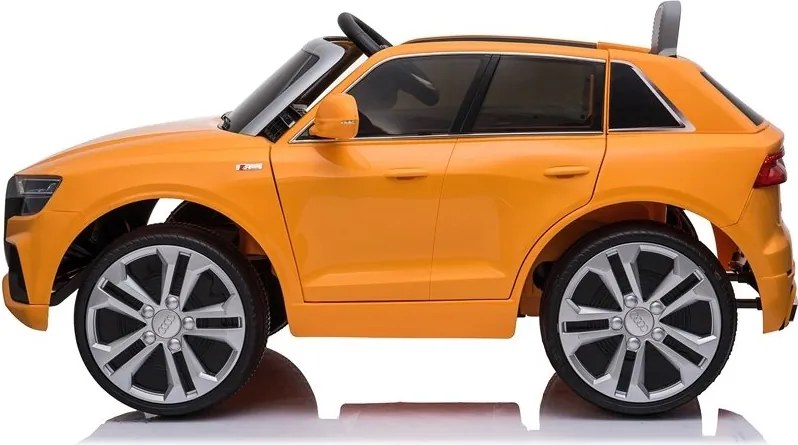 LEAN CARS Audi Q8 batéria auto JJ2066 žltá lakovaná