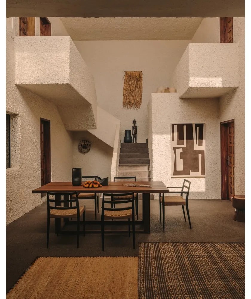 Jedálenský stôl z tíkového dreva v prírodnej farbe 100x220 cm Sashi – Kave Home