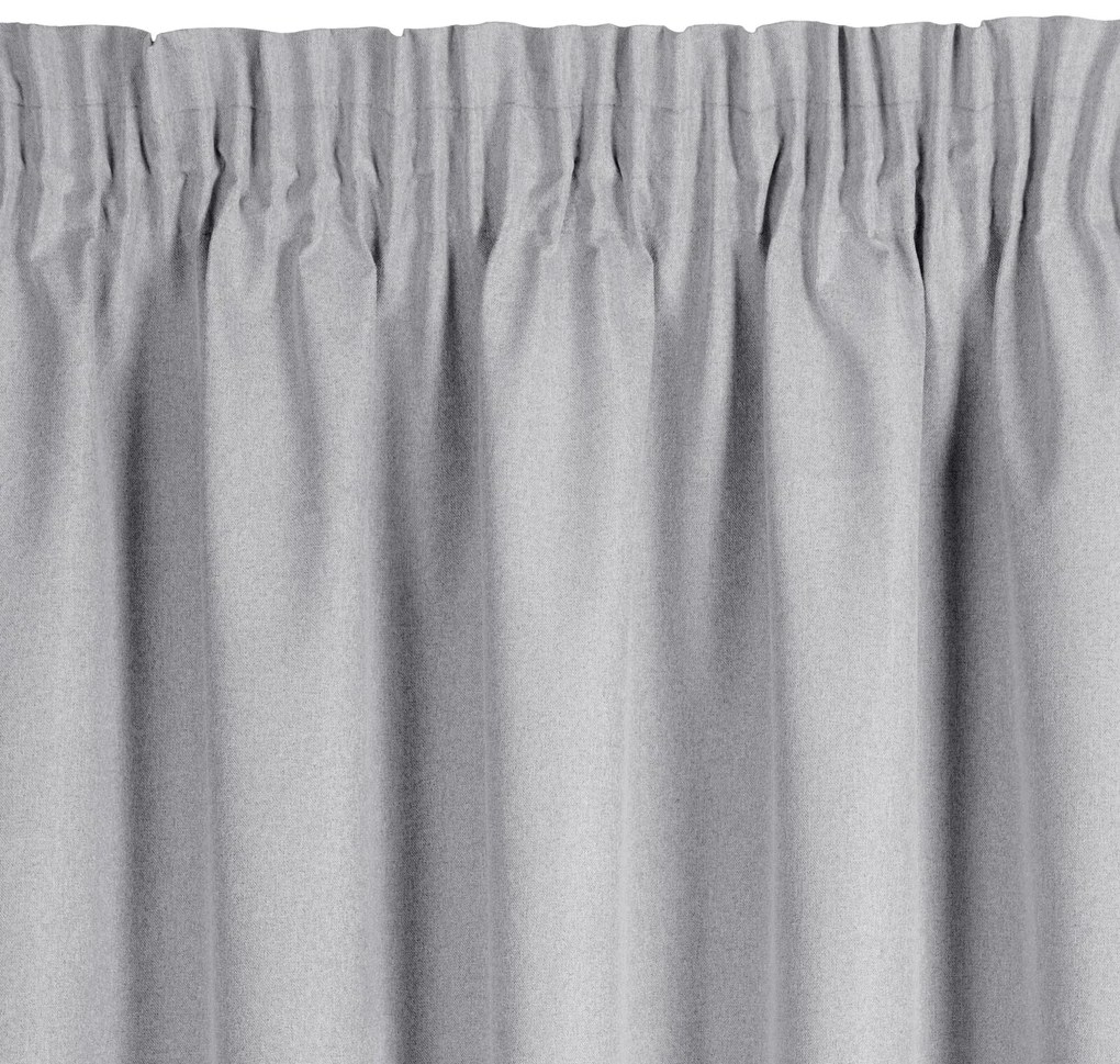 ZATEMŇOVACÍ ZÁVES (100%) NA PÁSKE SUZAN 135X270 CM SIVÁ
