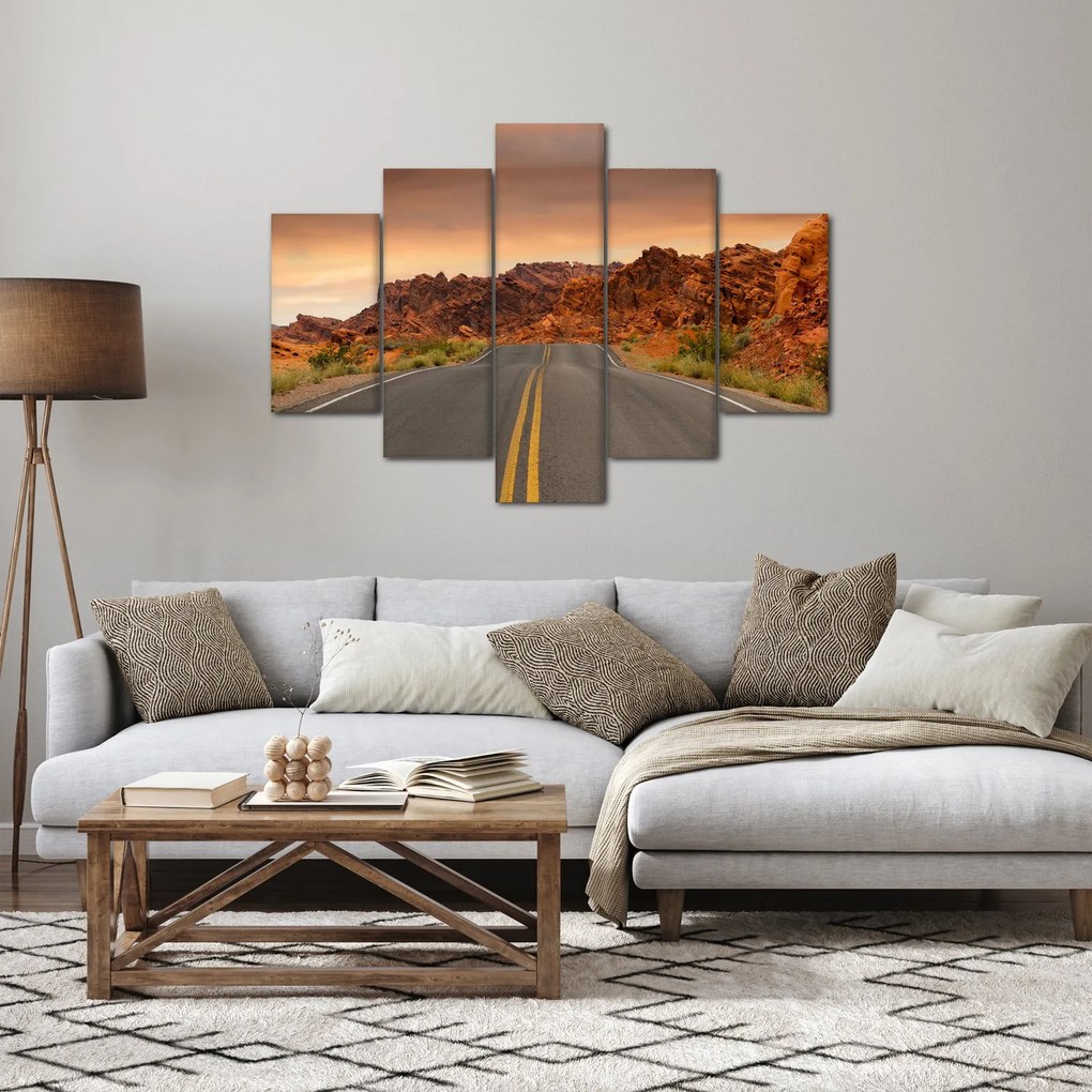 Obraz cesty v horách (150x105 cm)