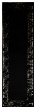 Koberec / Behúň GLOSS 408C 86 Ramka, glamour, art deco čierny / zlatý