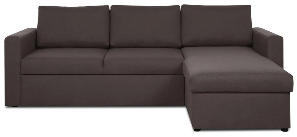Rohová sedacia súprava s funkciou spania INTARI Hnedá