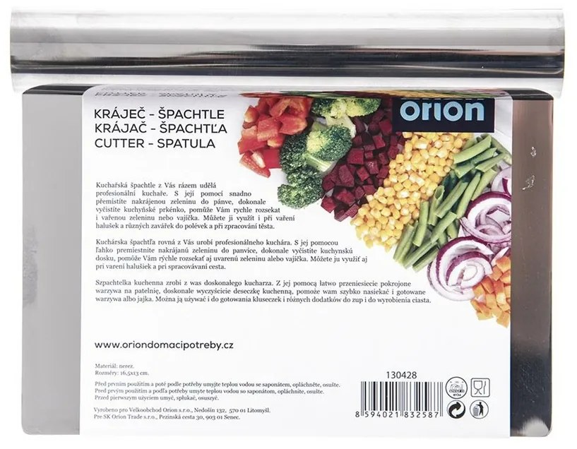 Orion Krájač-špachtľa nerez 16,5 x 13 cm