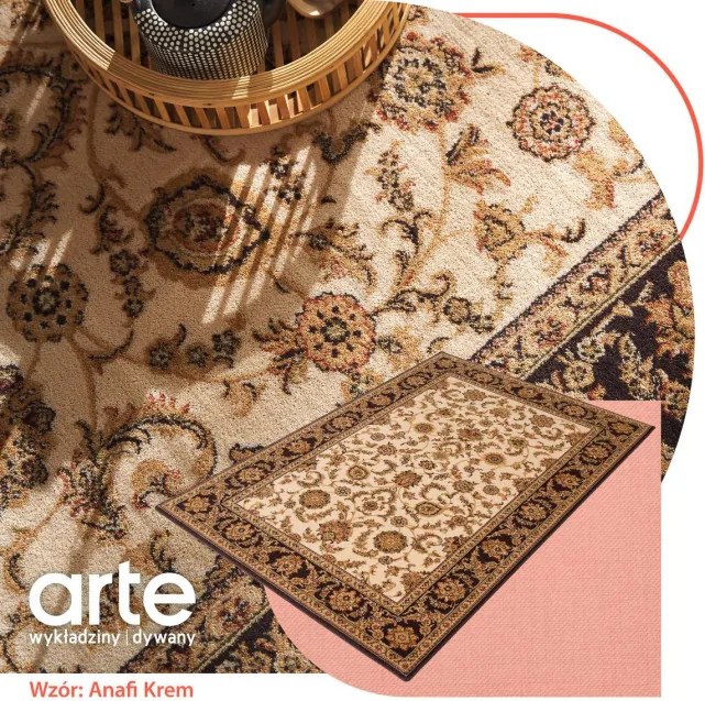 Koberec Agnella Isfahan Anafi krémový