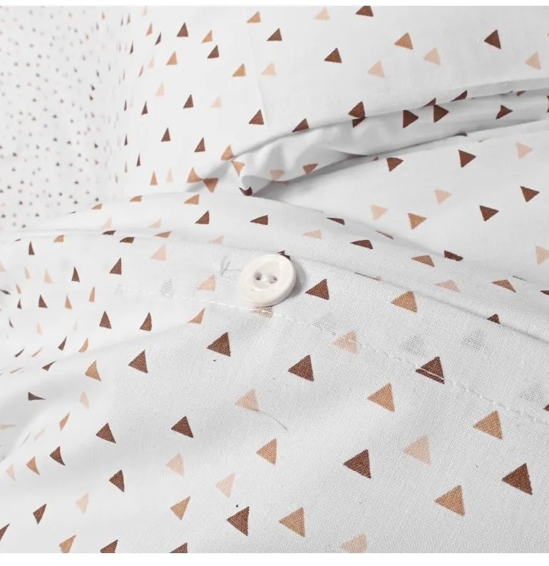 Obliečky bavlnené Sand EMI, Štandardný set jednolôžko obsahuje 1x 140x200 + 1x 70x90