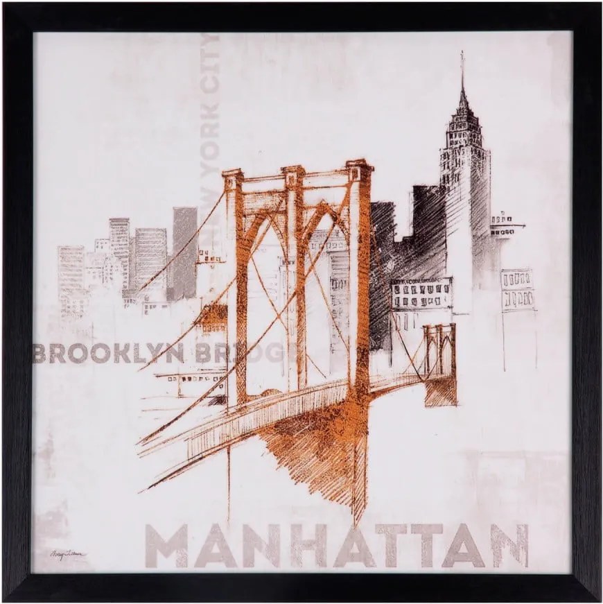 Obraz sømcasa Manhattan, 40 × 40 cm