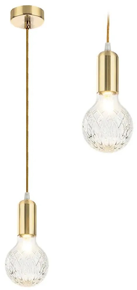 Toolight - závesná lampa Retro Gold G9 APP649-1CP, zlatá, OSW-08160