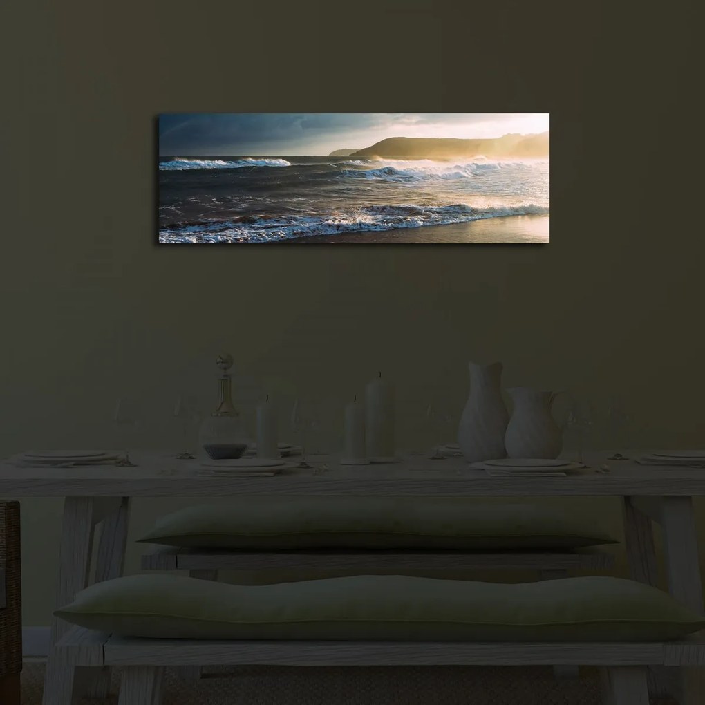 Obraz s led osvetlením Poseidon 90x30 cm