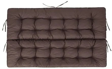 Vankúš na záhradnú hojdačku POLA 120 cm tmavohnedý ekolen