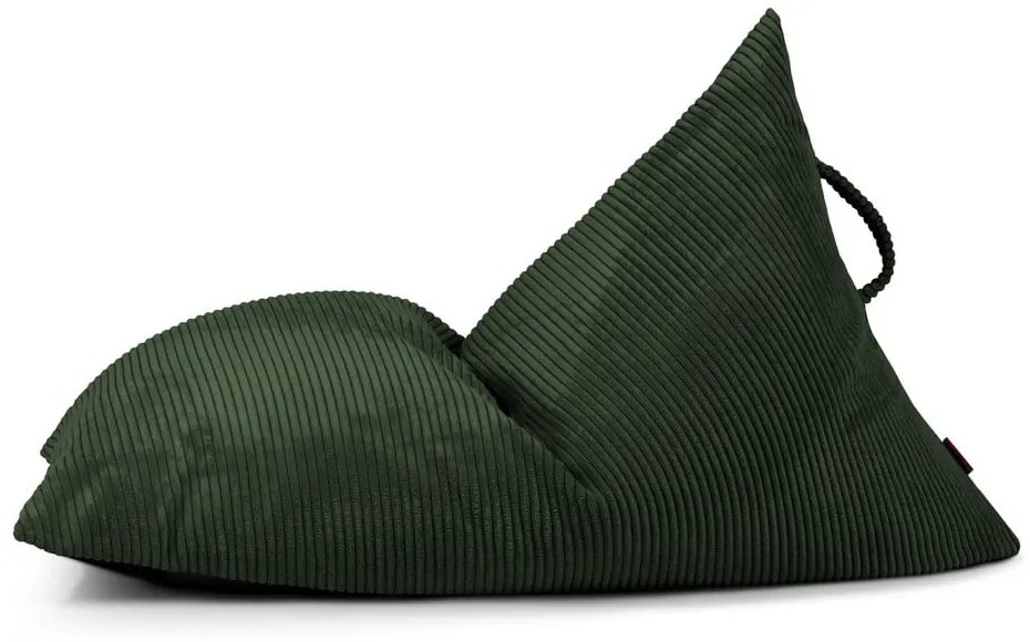 Zelený menčestrový detský sedací vak Razzy – SLOWDOWN