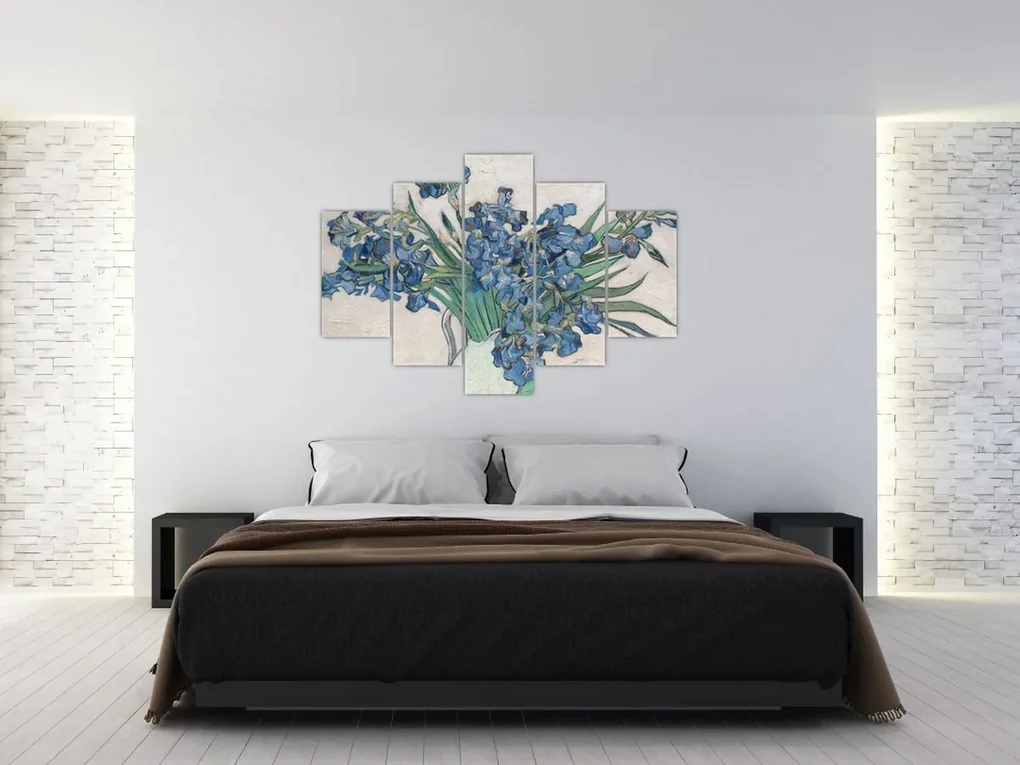 Obraz - Vincent van Gogh, Irises, reprodukcia (150x105 cm)