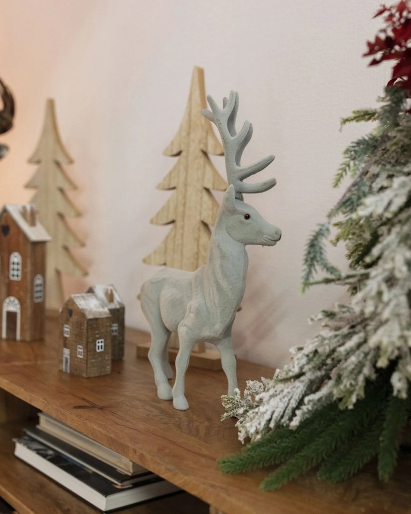Dekorácia Reindeer 30x9x40 grey