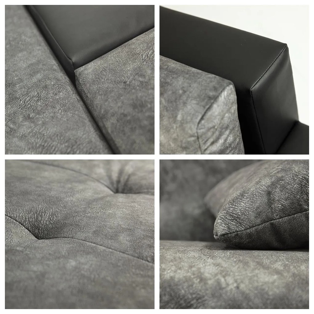 Sedacia súprava Kanton Mini, Dostupné poťahy: ekokoža Soft 017 + Lux 06
