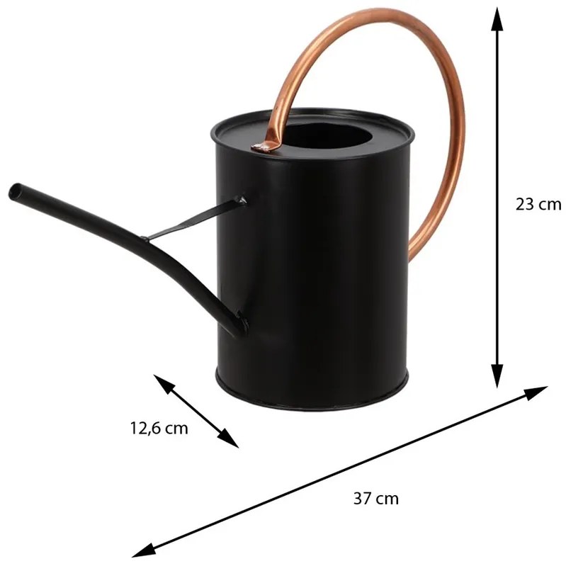 Kanva na polievanie Black, 1,65 l, čierna