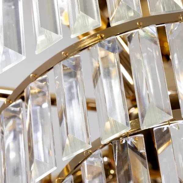 Brilagi - Prisadený luster CRYSTAL 5xE14/40W/230V zlatá