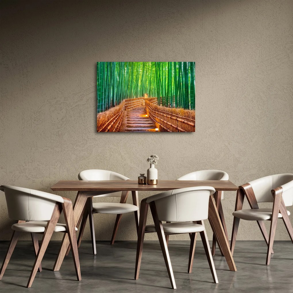 Obraz - Japonský bambusový les (70x50 cm)