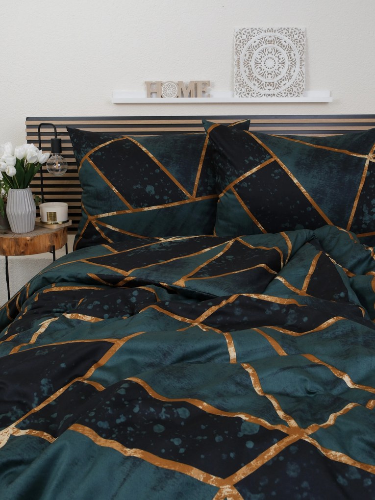 Francúzske saténové obliečky - Marco zelené