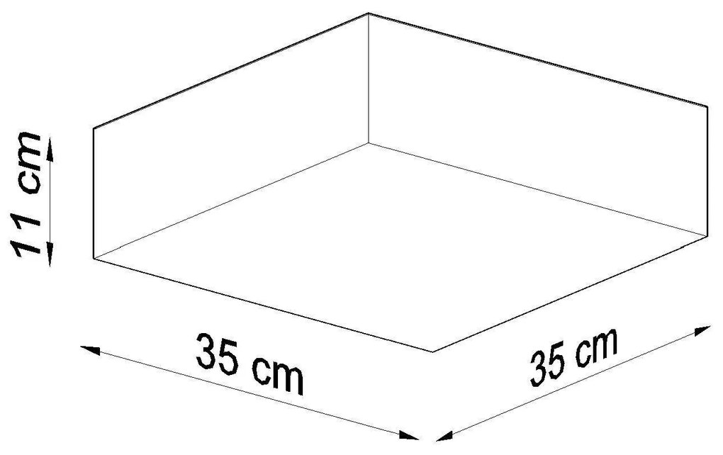 Stropné svietidlo Horus, 1x sivé plastové tienidlo, (biely plast), (35 cm)