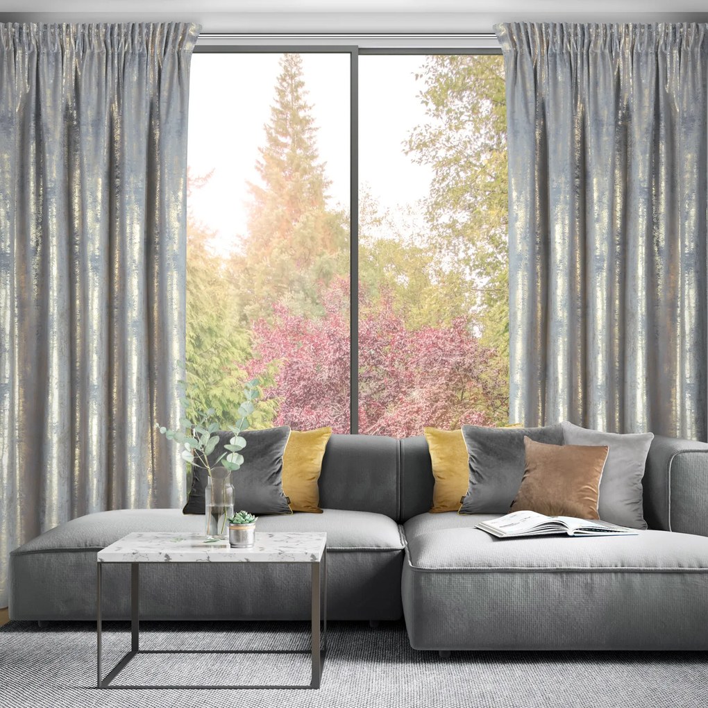 ZATEMŇOVACÍ ZÁVES NA PÁSKE RENIA 140X270 CM VZOROVANÁ