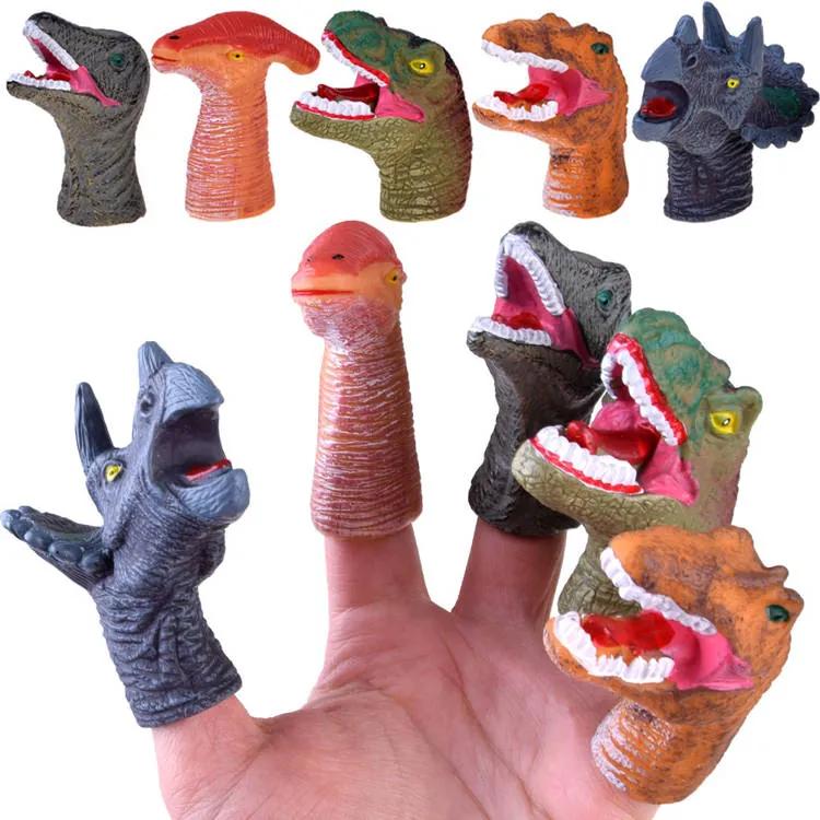 Jokomisiada Sada gumených dinosaurov na prsty 5 ks