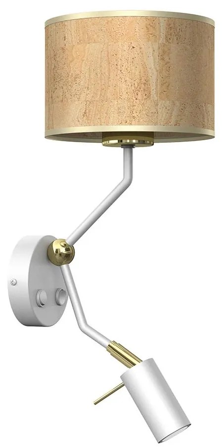 Nástenná lampička CORK 1xE27/40W/230V + 1xGU10/MR11/7W