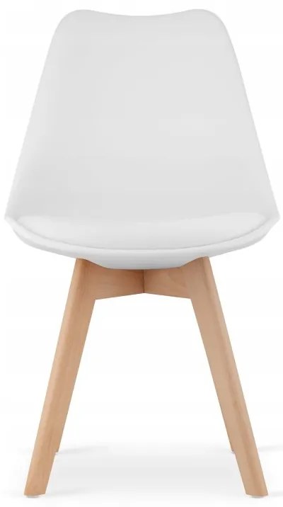 Jedálenská zostava TODI 60cm okrúhly stolový set biely+ 2 stoličky MARK biele