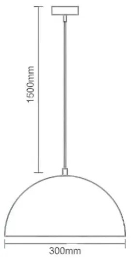 Luster na lanku 1xE27/60W/230V pr. 30 cm čierna