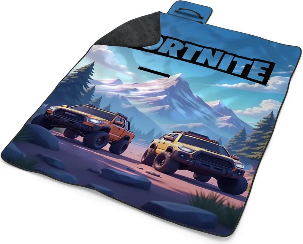 Sablio Plážová deka FORTNITE Off-road autá: 200x140 cm