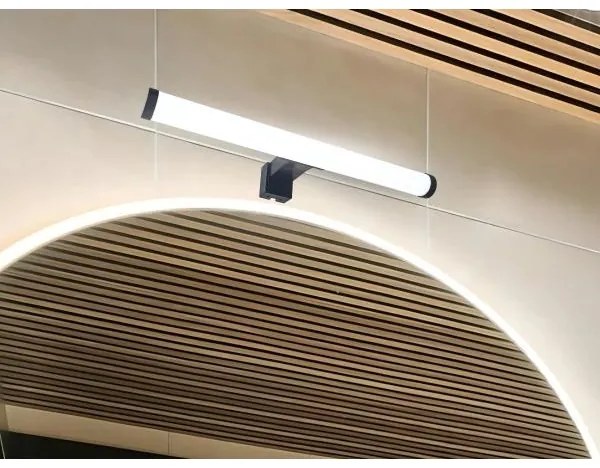 LED osvetlenie zrkadla do kúpeľne LED/8W/230V 30 cm IP44 čierne