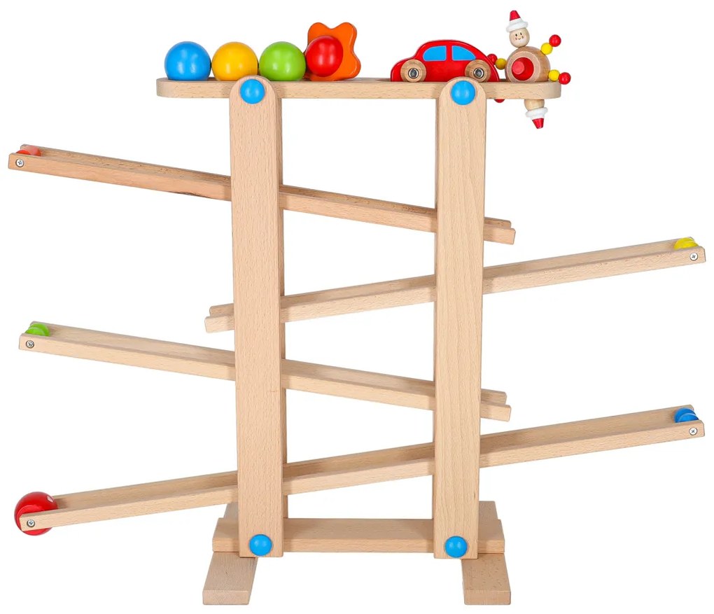 Drevená Montessori guľôčková dráha XXL KIK